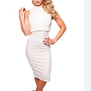 TOBI white dress size Small NWT